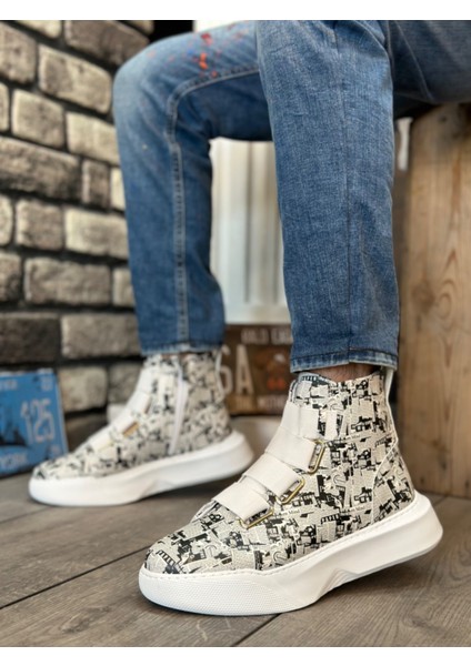 BA0142 Bantlı Erkek Yüksek Taban Gazete Spor Bot fırsatları