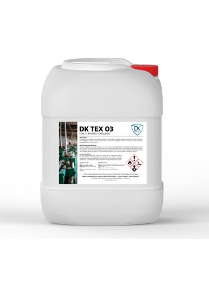 Dk Tex 03 Tekstil Makina Temizleyici 20 Lt