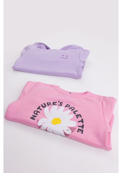Kız Çocuk 2'li Paket Basic Sweatshirt fiyatları