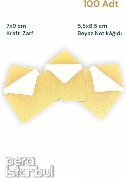 100 Adet Mini Zarf 70MMX90MM Kraft Zarf Hediye Doğum Günü Dilekleri Zarfı Beyaz Not Kartlı modelleri