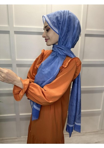 Ipek Koton (Pamuklu) Yaz Serinliği Şal Etol 7208777 Indigo fırsatları