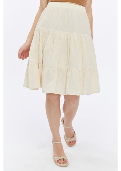 %100 Pamuk Kumaş Midi Boy Şort Etek fırsatları