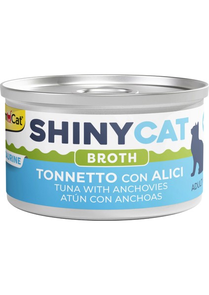 Shinycat Broth Ançüezli ve Ton Balıklı Kedi Konservesi 70GR