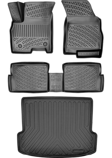 Chery Tiggo 7 Pro 2023 Araca Özel Üretim 3D Havuzlu Paspas ve Bagaj Havuzu