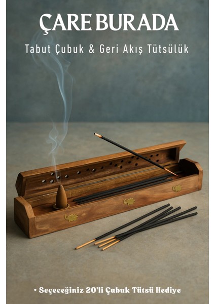 Tabut Geri Akış & Çubuk Tütsülük (Seçeceğiniz 20'li Çubuk Tütsü Hediye)