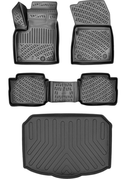 Nissan Qashqai 2023 Araca Özel Üretim 3D Havuzlu Paspas ve Bagaj Havuzu