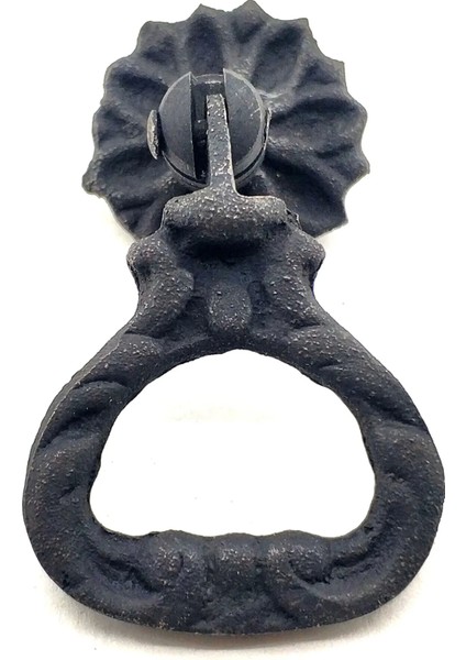 Antika Tarz Dekoratif Pirinç Kalp Sarkaç Mobilya Kulbu - 25 Mm, Oksit