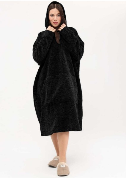 Tek Kişilik Wellsoft Kapüşonlu Oversize Giyilebilir Tv Battaniyesi