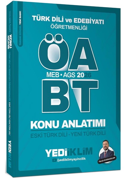 Yediiklim 2026 Meb Ags Öabt Türk Dili ve Edebiyatı Öğretmenliği Eski Türk Dili Yeni Türk Dili Konu Anlatımı