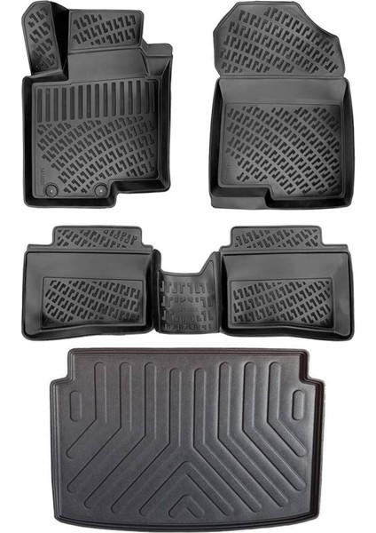 Hyundai Bayon Uyumlu 3D Paspas Bagaj Havuzu 2021 Sonrası Marka-Otoaksesuarbizde