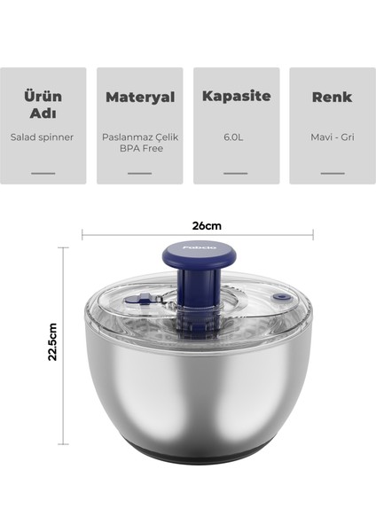 Magicmom Salata Kurutucu Set (Çelik) indirimleri