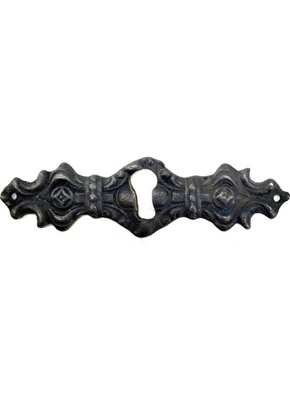 Antika Tarz Dekoratif Pirinç Anahtar Ağızlığı - 28X104MM, Oksit