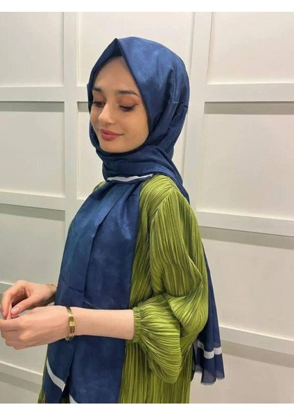 Yaz Serinliği Ipek Koton Şal - 7208777-422 Lacivert Krem fiyatları