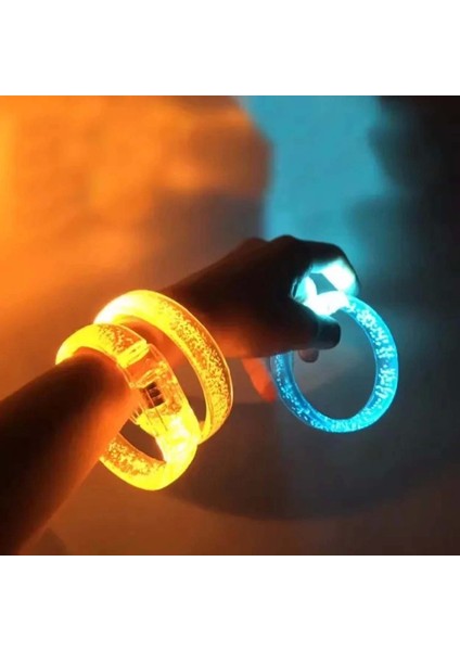 Turuncu LED Işıklı Baskı Yapılabilen Pilli Bileklik Bilezik 1,5 cm Genişlik fırsatları
