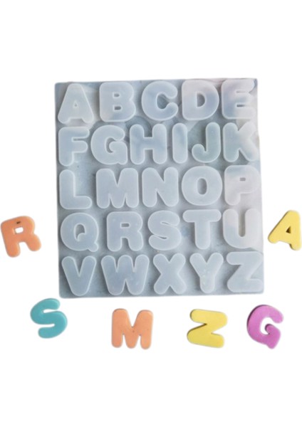 Bubble Büyük Harfler Kalıbı