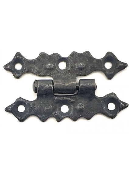 Antika Tarz Dekoratif Pirinç Yıldız Menteşe - 63X36 Mm, Oksit