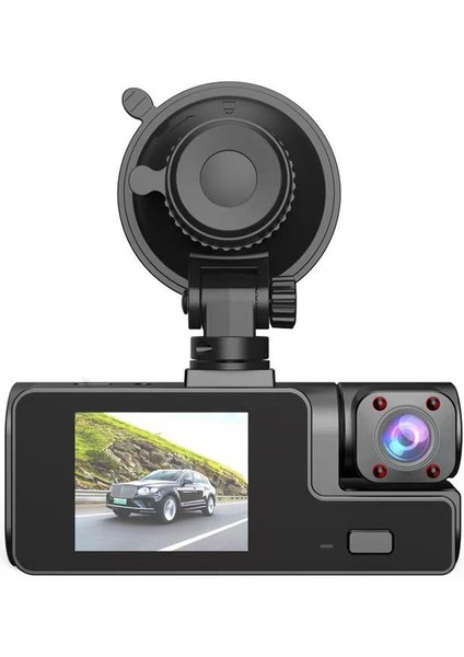 Dash Cam A22 3 Kanal Araba Kaydedici 1080P 32 GB Hafıza kartlı