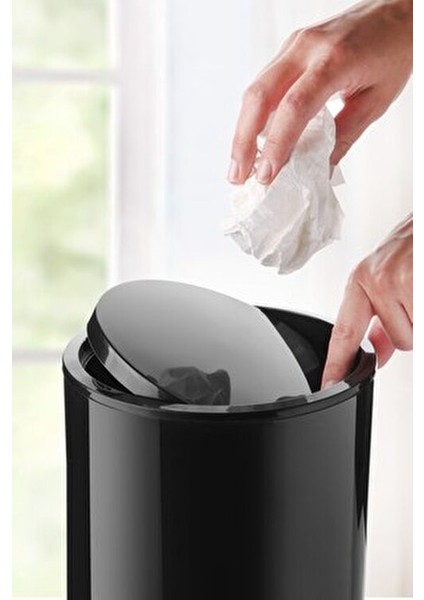 Flores 5 Parça Siyah Banyo Seti Modern Tasarım Plastik Malzeme ile