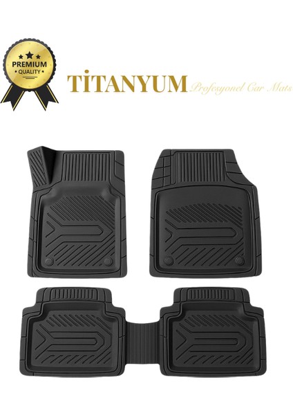 Volkswagen Caddy 2010-2015 3D Oto Paspas Havuzlu Titanyum