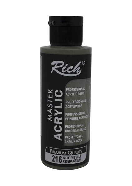 Akrilik Boya 120 ml Küf Yeşili - 4 Adet
