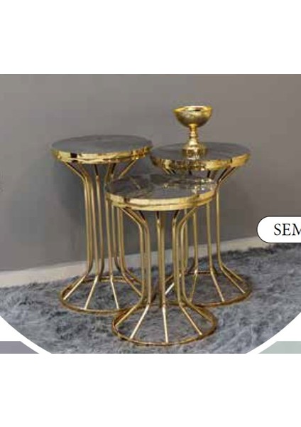 Mim Füme - Gold Sembol Zigon Sehpa