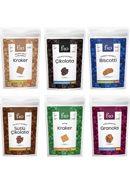 6'lı Glutensiz Vegan Sağlıklı Atıştırmalık