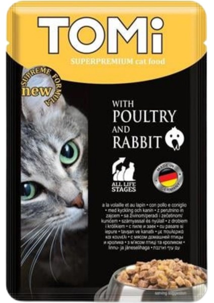 Kümes Hayvanlı ve Tavşanlı Pouch Kedi Konservesi 100GR