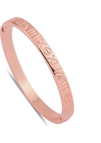 Roma Rakamlı Model Kelepçe Rose Renk - 224