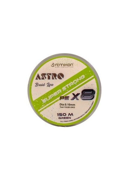 Astro 8x 150 m Yeşil İp Misina 8,6 kg 0,16 mm Kalınlık Uzun Süreli Kullanım için modelleri