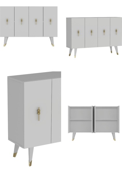8167KM-32 Dh Konsol,kahve Köşesi,ayakkabılık,ofis Evrak Dolabı,mutfak Kiler Dolabı,tv Ünitesi-Ba