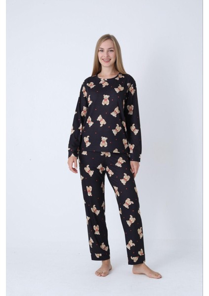 Kadın Oversize Uzun Kollu Pamuklu Pijama Takımı fiyatları