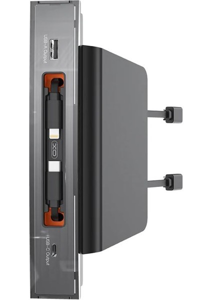 NB285 62W Tesla Model 3 / Y Uyumlu Konsol Lightning ve Type-C Kablolu Usb-C ve Usb-A Çıkışlı Şarj Aleti Çoklayıcı fırsatları