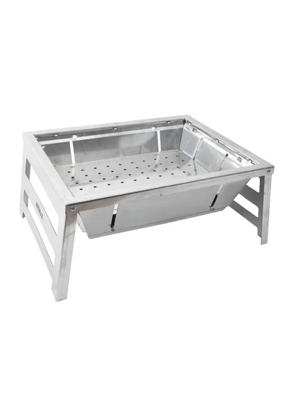 Krom Katlanır Mangal - Taşınabilir ve Dayanıklı Kamp Mangalı fiyatları