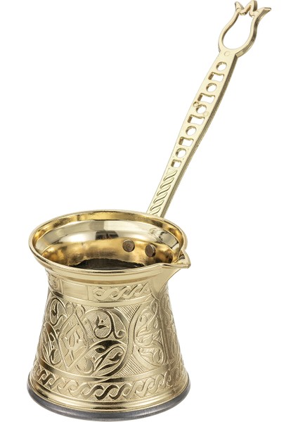Zamak 3 Döküm Kahve Cezvesi Altın Renk 140 Ml. 2-3 Kişilik fiyatları