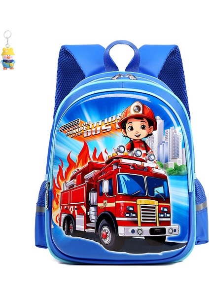 Okul Çantası Anaokulu Çocuk Araba Karikatür Hafif Nefes Alabilir Çocuk Seyahat Sırt Çantası (Yurt Dışından)