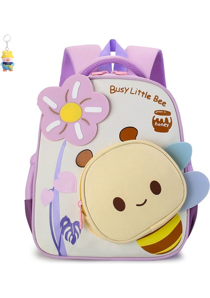 Küçük Okul Çantası Anaokulu Çocuk Sırt Çantası Hafif Omurga Koruması Naylon Küçük Arı Sevimli Karikatür (Yurt Dışından)