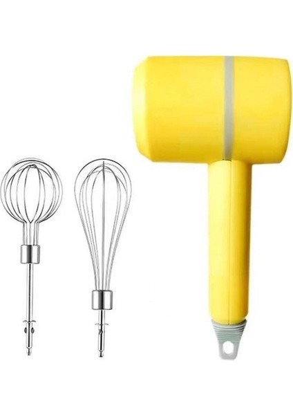 Taşınabilir Şarj Edilebilir 20W Elektrikli Çırpıcı - Sarı (Yurt Dışından)