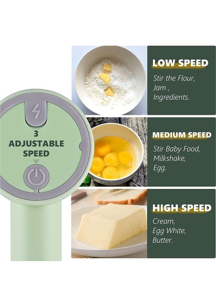 Taşınabilir Şarj Edilebilir 20W Elektrikli Çırpıcı - Sarı (Yurt Dışından) modelleri