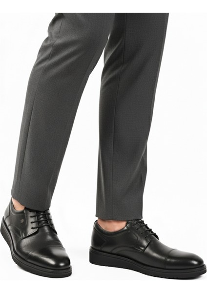 Siyah Hakiki Deri Erkek Klasik Ayakkabı 2991 M