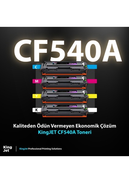 Hp Uyumlu CF540A Standart Kapasiteli 4 Renk (Takım) Muadil Toner Çipli | CF540A fiyatları