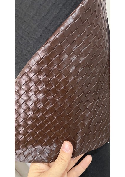 Kare Desenli Suni Deri Döşemelik Kumaş Mobilya,sandalye,koltuk ve Oto Döşeme Için Ideal (Kahve) fiyatları