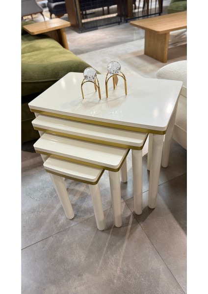 4lü Bohem Zigon Sehpa Gold fiyatları