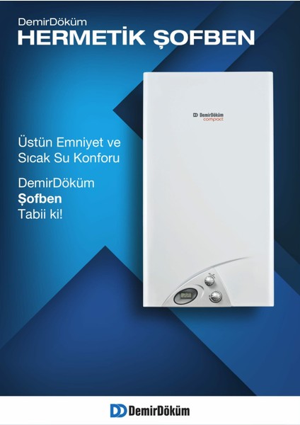 L 350 F 14 Lt Hermetik Şofben