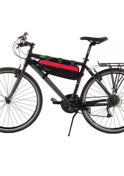 Sem Çanta Bikepacking Kadro Altı Çanta - L - Kırmızı fırsatları