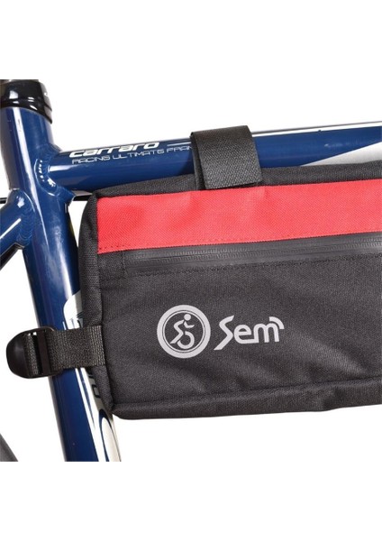 Sem Çanta Bikepacking Kadro Altı Çanta - L - Kırmızı