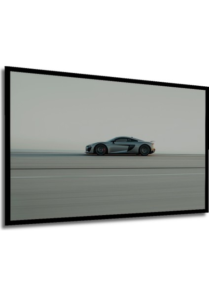 Çerçeve Görünümlü Gümüş Rüzgarı Süper Spor Araba Modern Sanat Dekoratif Ahşap Ofis Kare Tablo modelleri