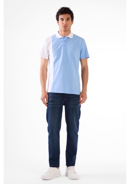 Mavi Erkek Slim Fit Desenli Polo Yaka Tshirt - 105279