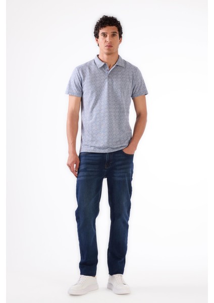 Mavi Erkek Slim Fit Jakarlı Polo Yaka T-shirt