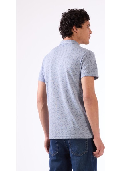 Mavi Erkek Slim Fit Jakarlı Polo Yaka T-shirt