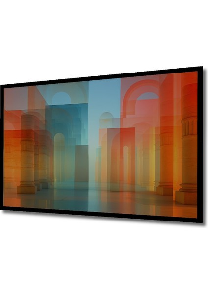 Çerçeve Görünümlü Rüya Gibi Kolonlar Modern Sanat Dekoratif Ahşap Ev/işyeri/ofis Kare Tablo fiyatları